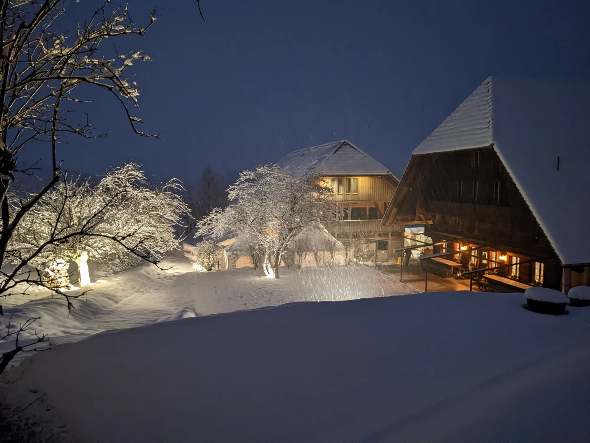 Traditionelles Fondue im Emmental im Haflinger Zentrum